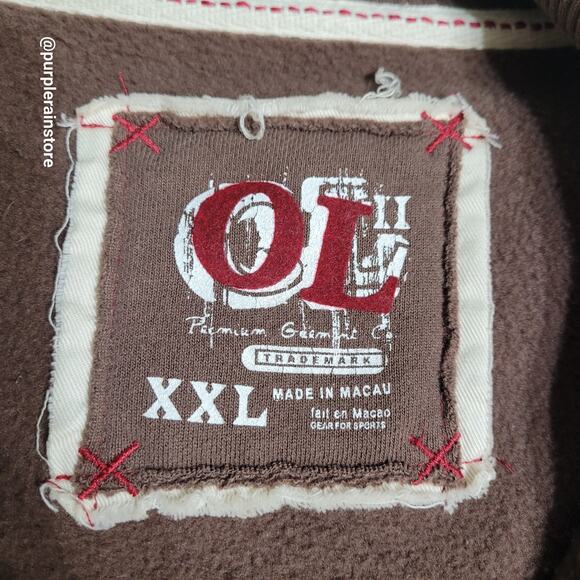 OL STL Cardinals Jersey Knit Jacket XXL Zip Up Brown Fade MLB Baseball Fan Gear - Picture 5 of 12